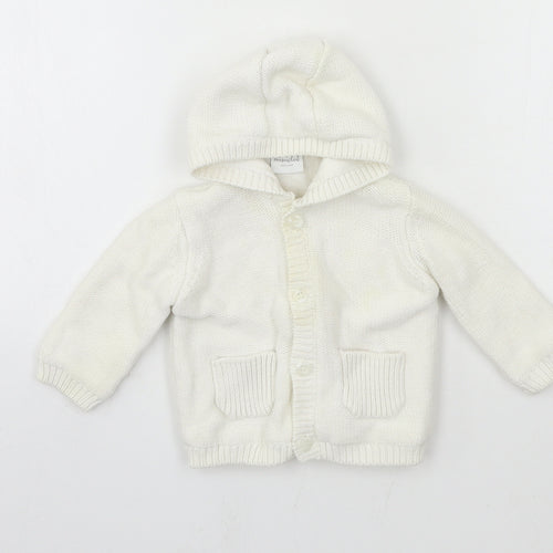 Mini Club Baby White  Knit Jacket  Size 3-6 Months