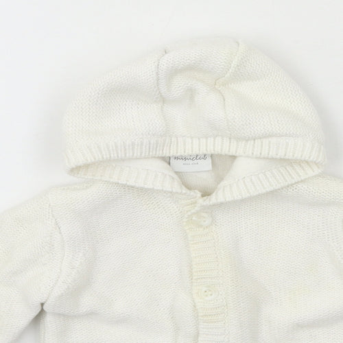 Mini Club Baby White  Knit Jacket  Size 3-6 Months