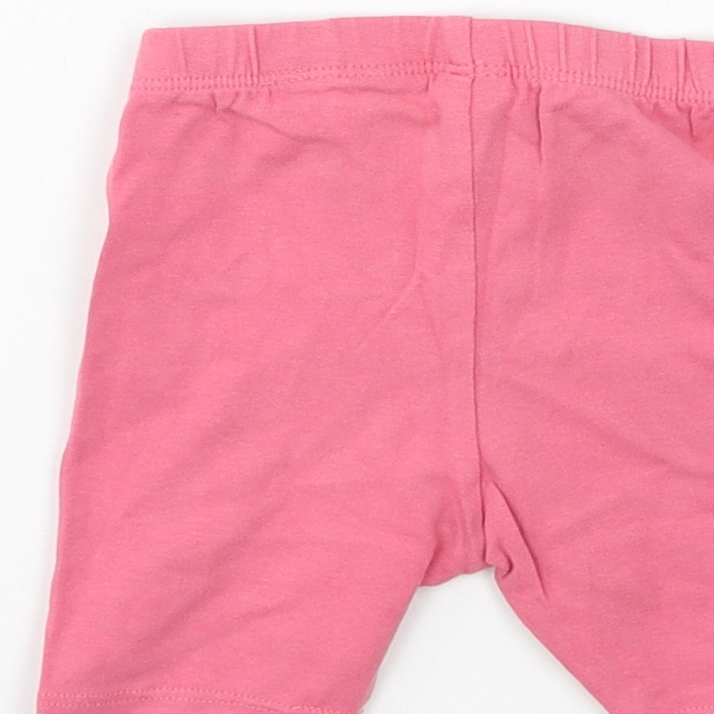 TU Girls Pink  Jacquard Jogger Trousers Size 12-18 Months