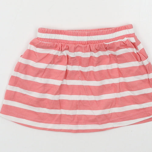 George Girls Pink Striped Jacquard A-Line Skirt Size 18-24 Months