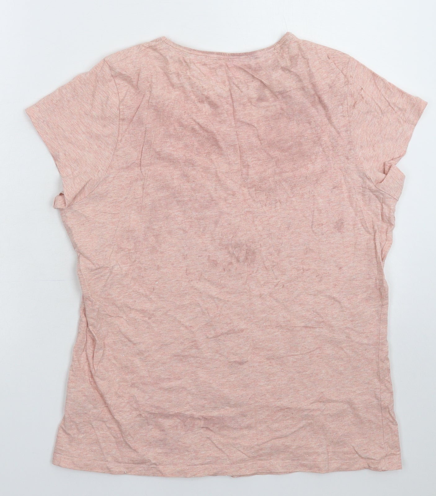 Nutmeg Womens Pink   Basic T-Shirt Size 14