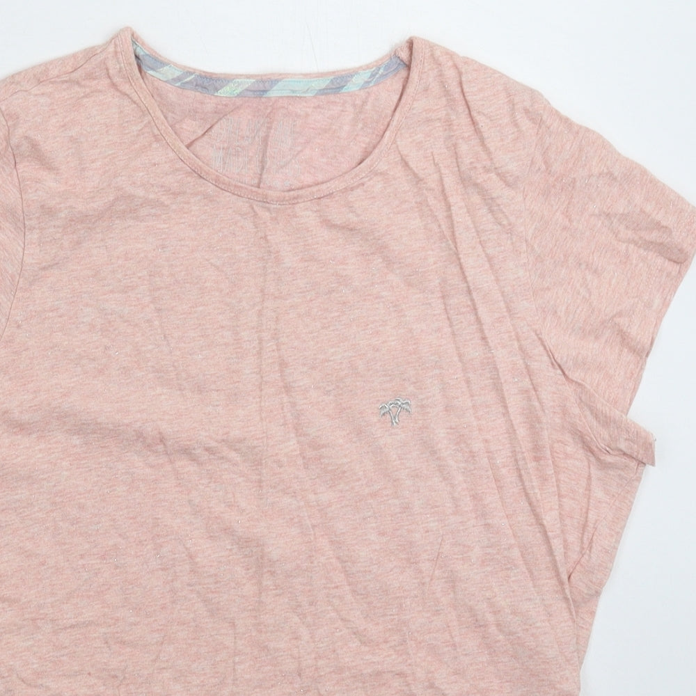 Nutmeg Womens Pink   Basic T-Shirt Size 14