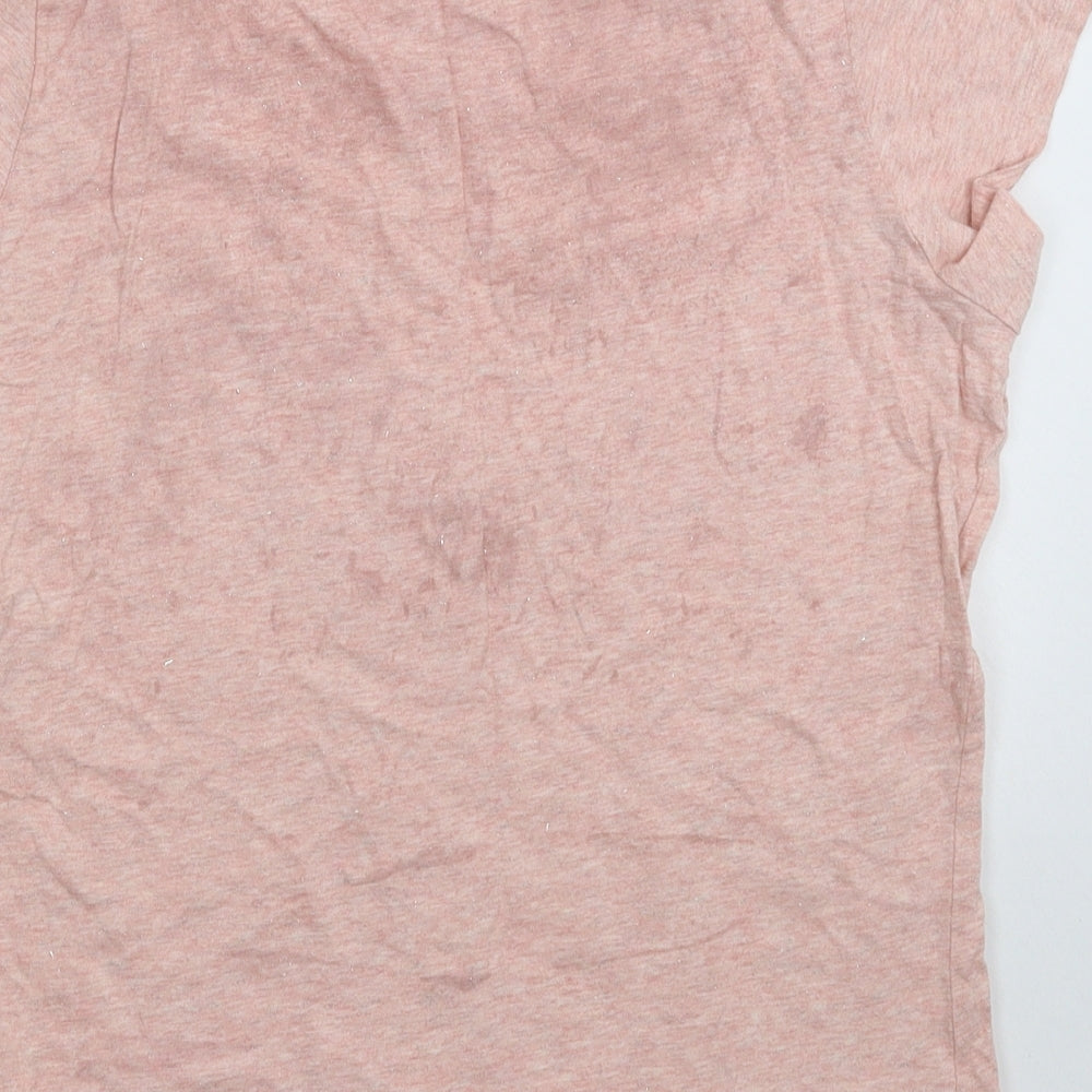 Nutmeg Womens Pink   Basic T-Shirt Size 14