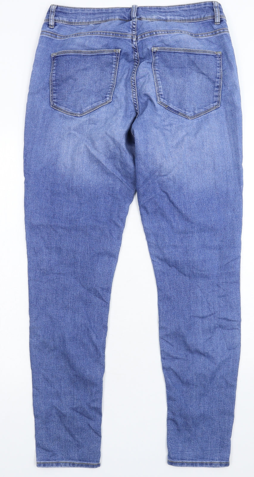 Divided Womens Blue  Denim Skinny Jeans Size 14 L30 in
