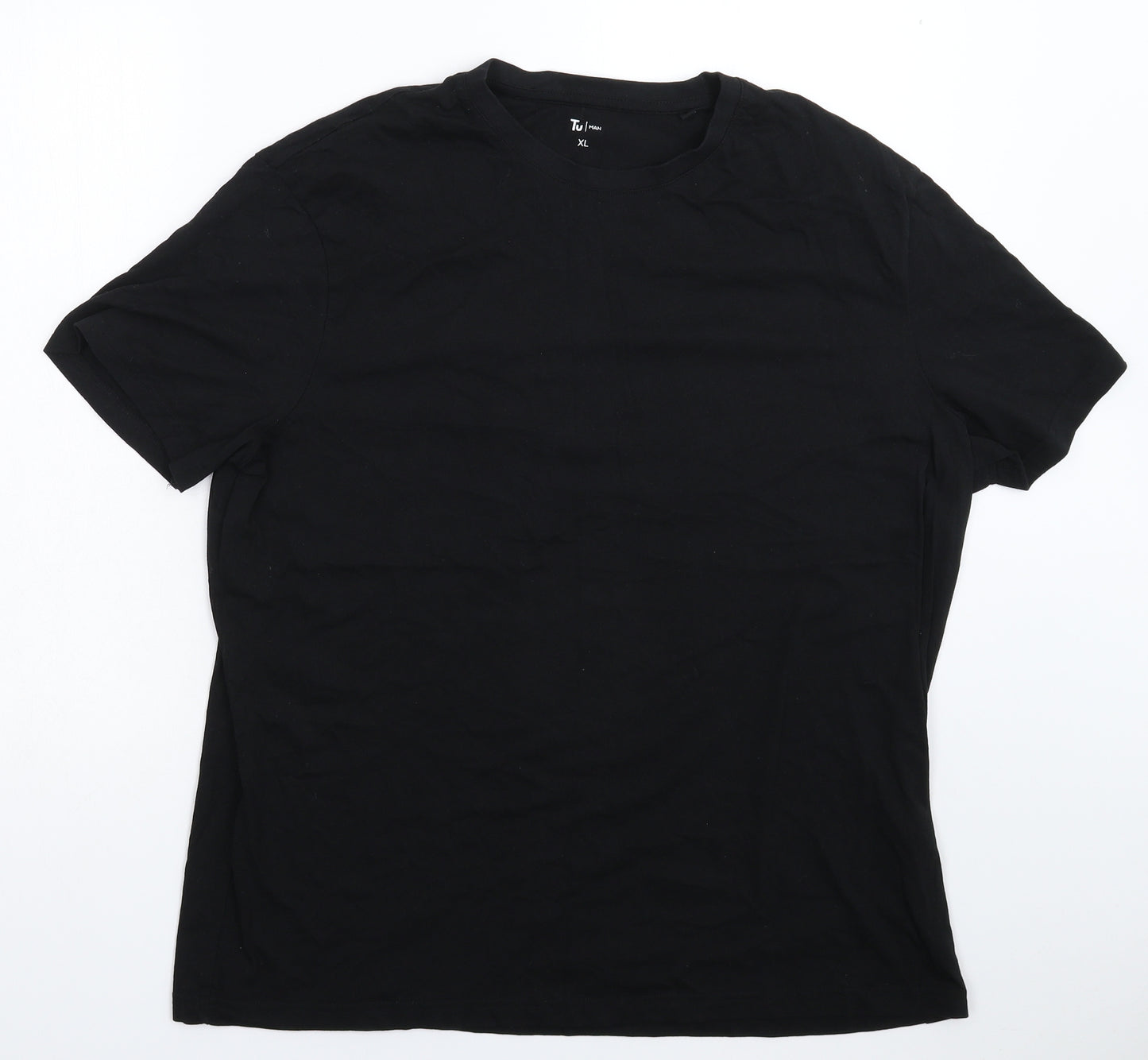 TU Mens Black    T-Shirt Size XL