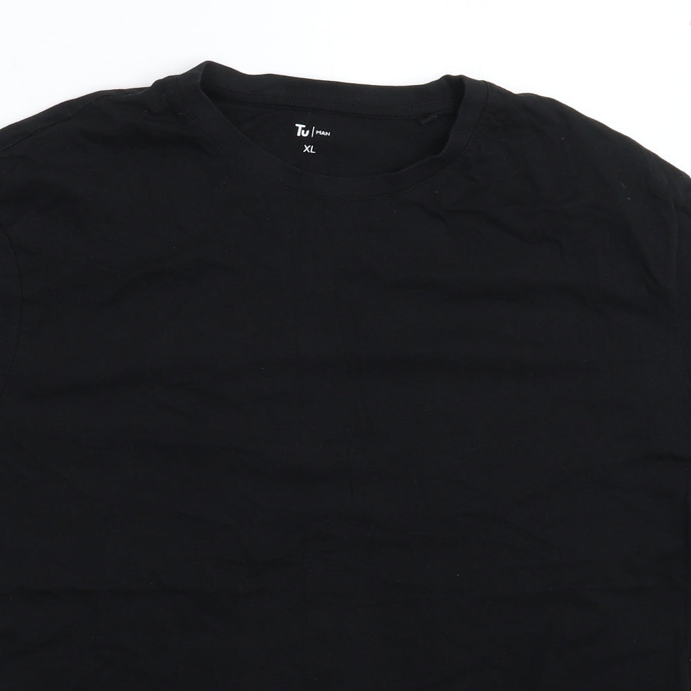 TU Mens Black    T-Shirt Size XL