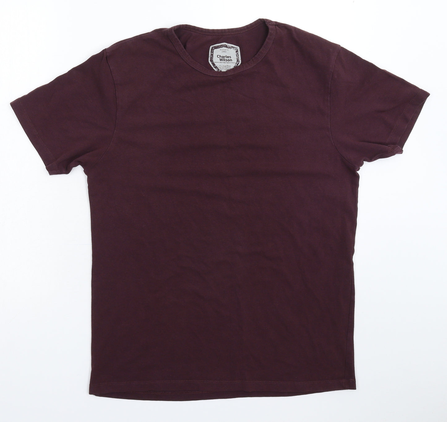 Charles Wilson Mens Grey    T-Shirt Size L