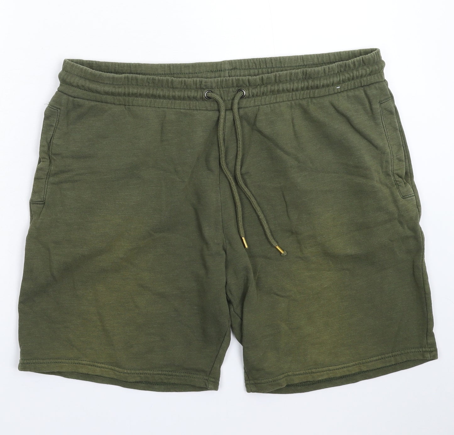 TU Mens Green   Sweat Shorts Size 38