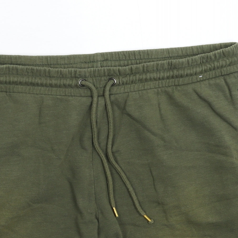 TU Mens Green   Sweat Shorts Size 38