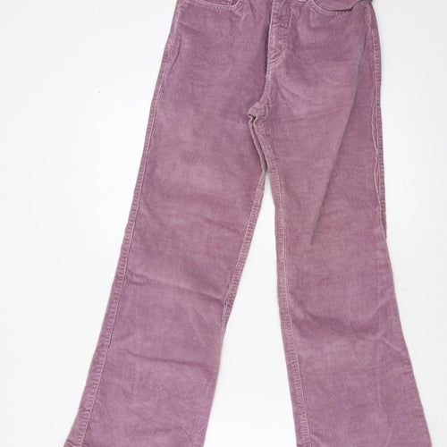 Per Una Womens Purple  Corduroy Trousers  Size 18 L27 in