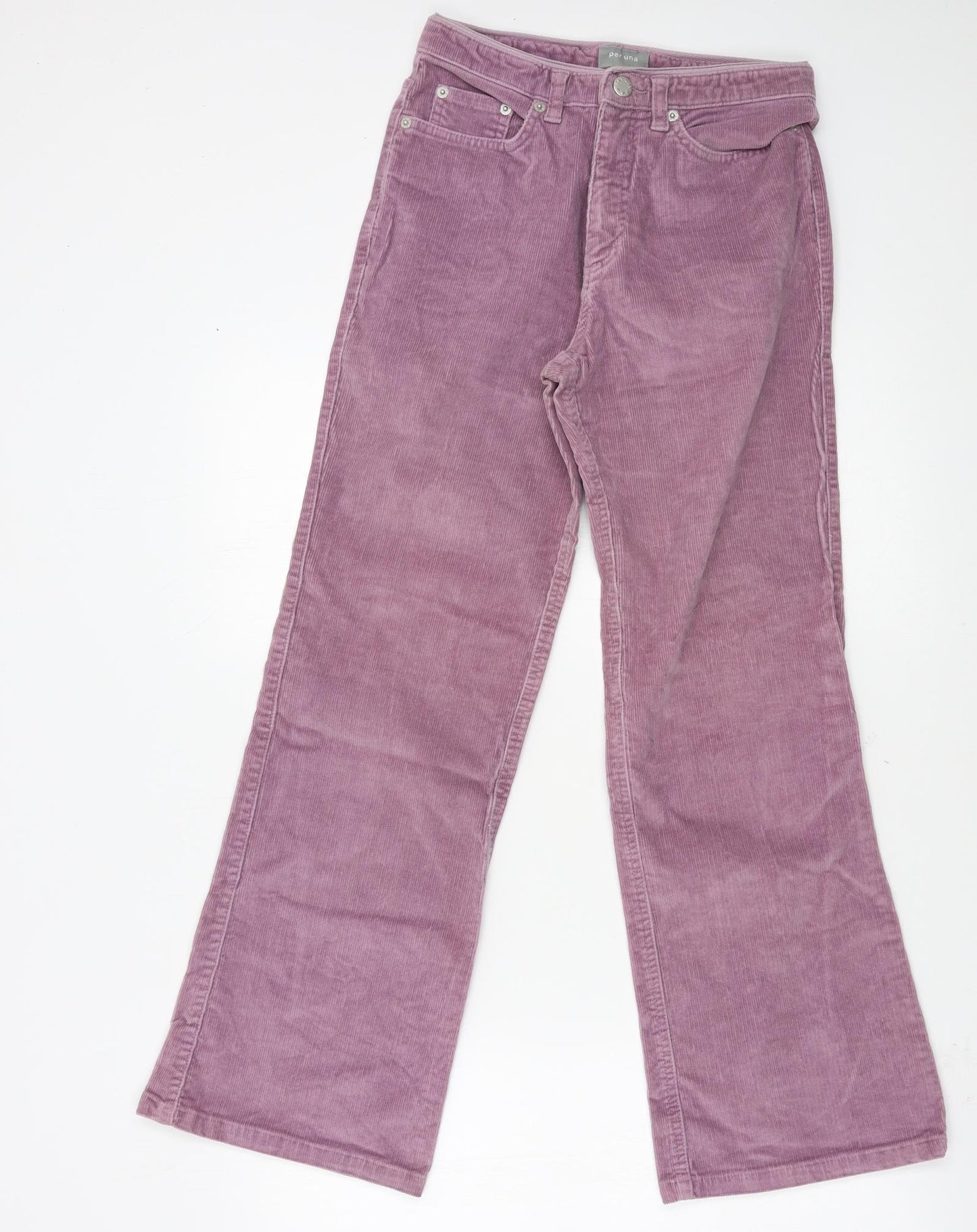 Per Una Womens Purple  Corduroy Trousers  Size 18 L27 in