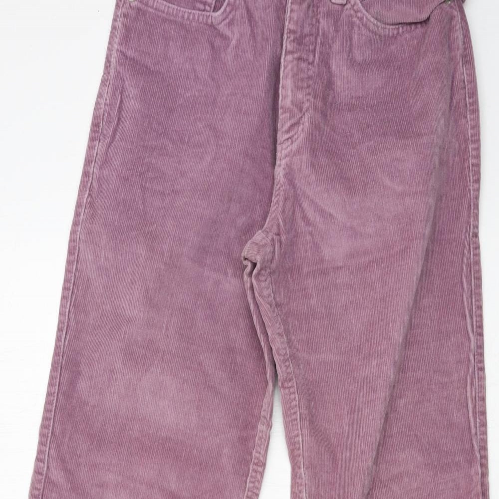 Per Una Womens Purple  Corduroy Trousers  Size 18 L27 in