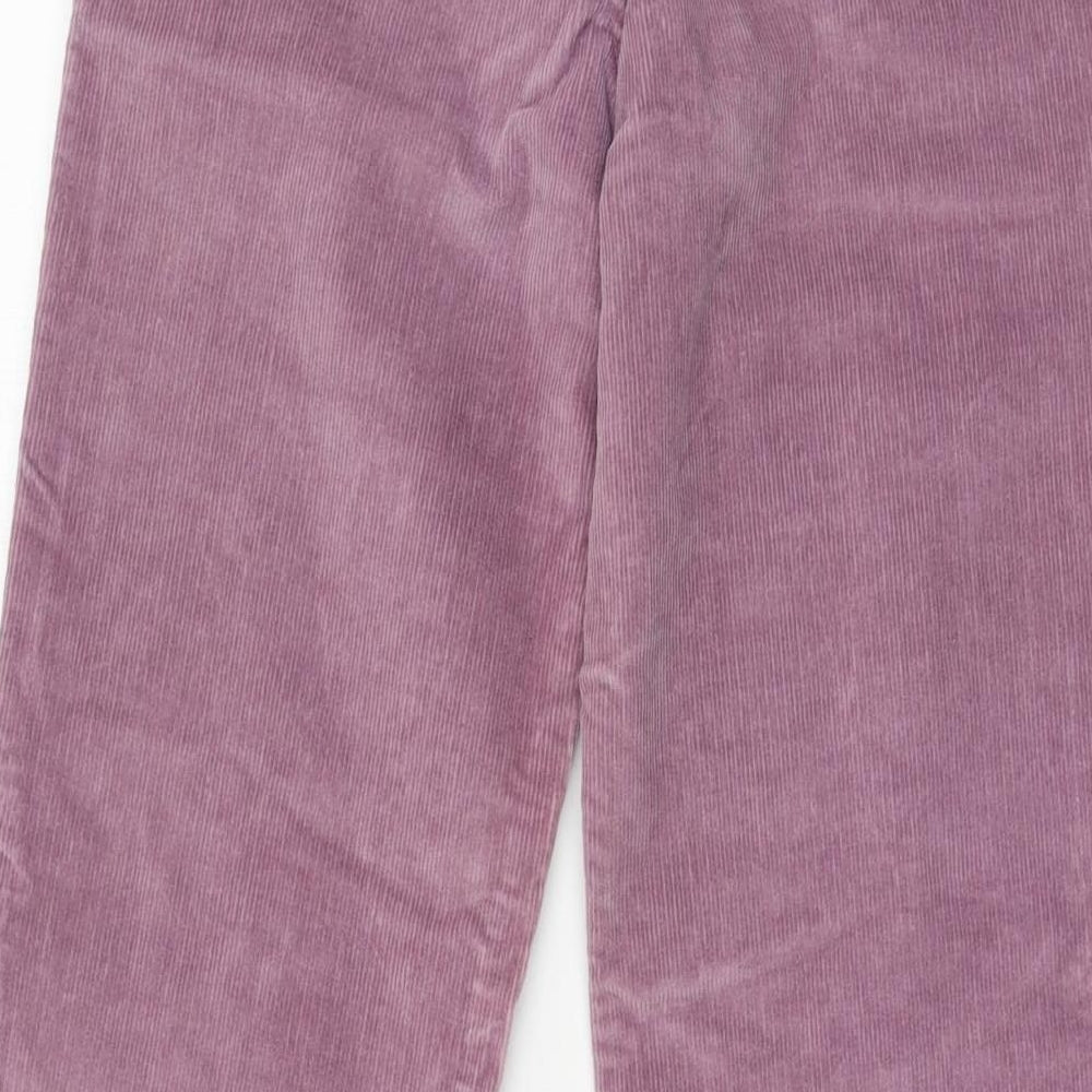 Per Una Womens Purple  Corduroy Trousers  Size 18 L27 in