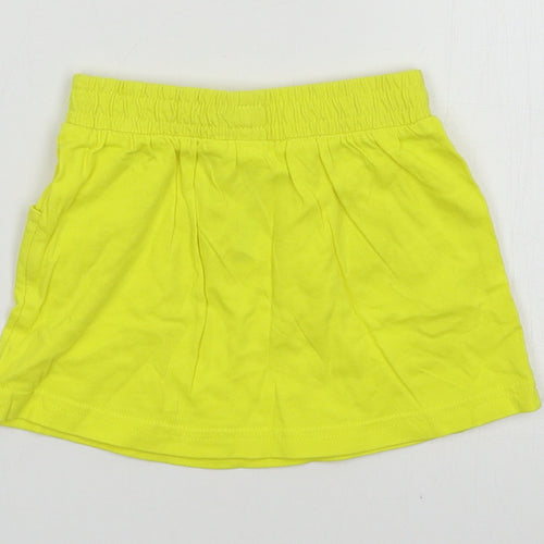 George Girls Yellow  Jersey A-Line Skirt Size 18-24 Months