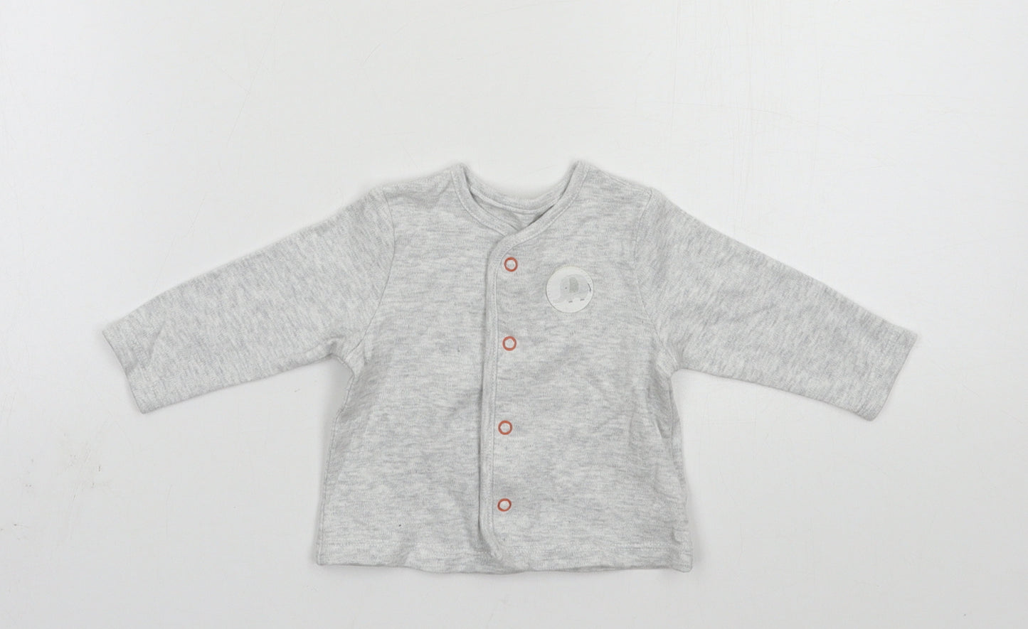 BHS Baby Grey  Jersey Cardigan Jumper One Size