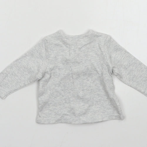 BHS Baby Grey  Jersey Cardigan Jumper One Size