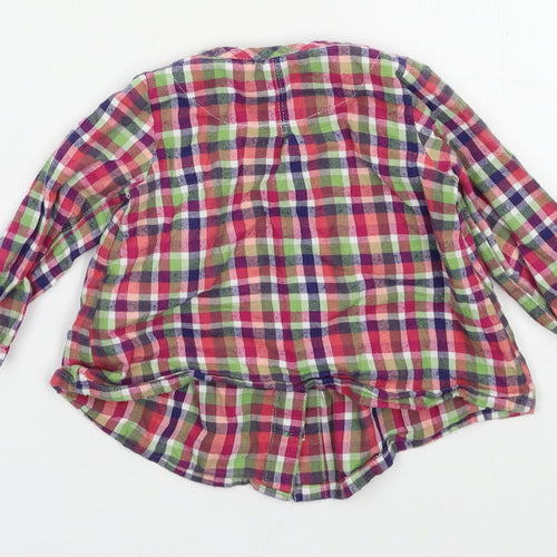 Marks and Spencer Girls Multicoloured Check  Basic Button-Up Size 3-6 Months