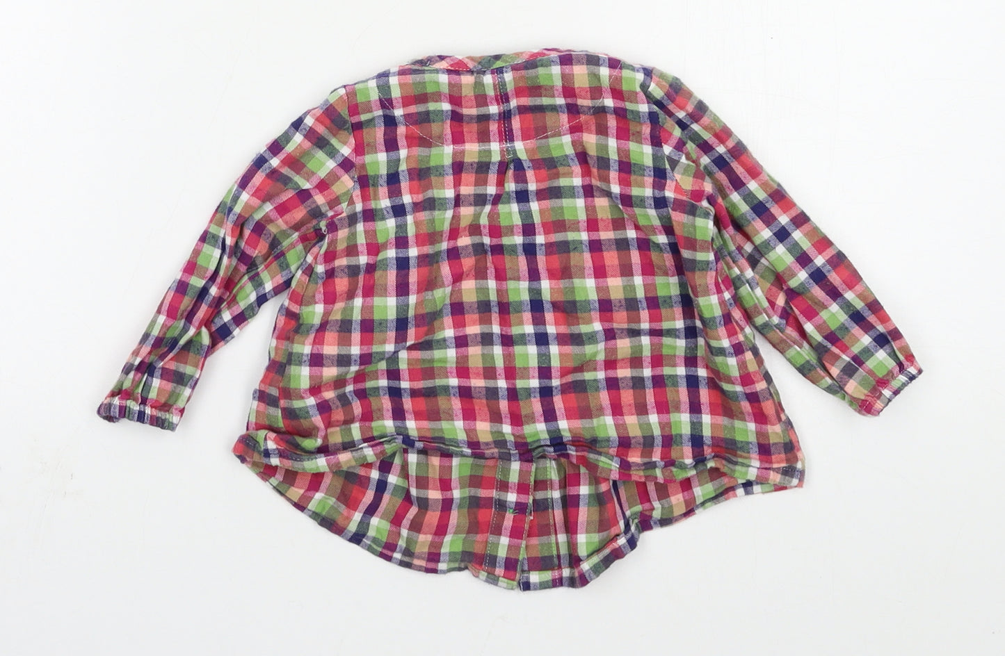 Marks and Spencer Girls Multicoloured Check  Basic Button-Up Size 3-6 Months