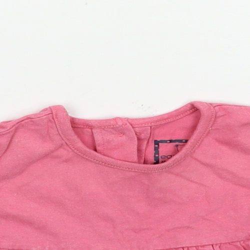 Earlydays Girls Pink Geometric Jersey Basic T-Shirt Size 3-6 Months  - Rabbit