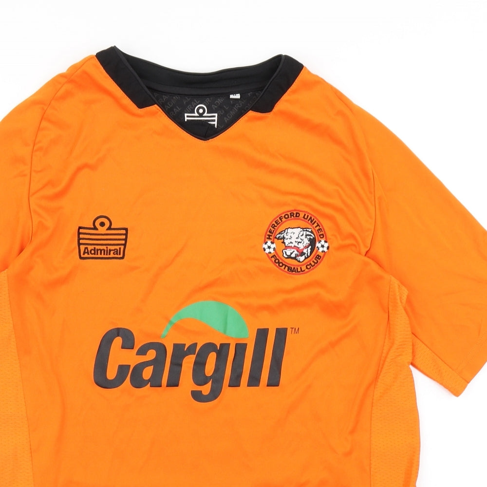Admiral Mens Orange   Basic T-Shirt Size M