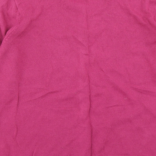 Classic Womens Pink  Knit Cardigan Jumper Size 10