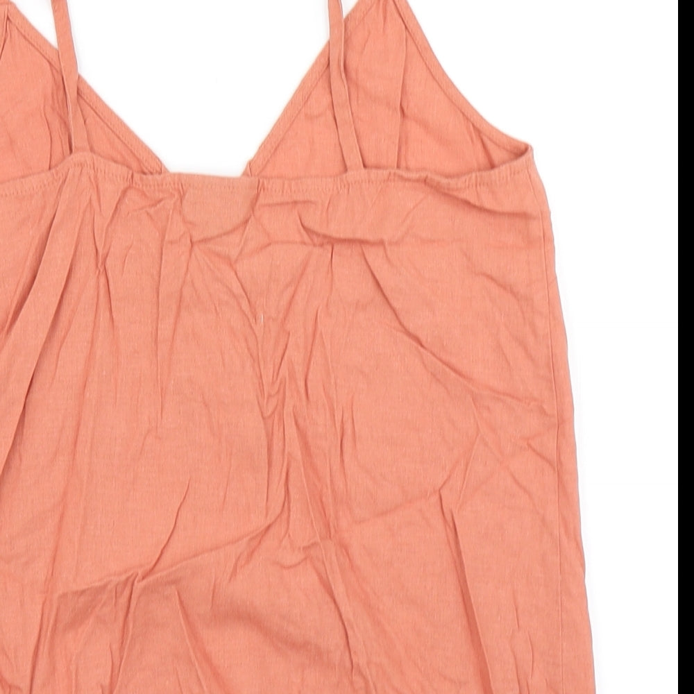 Topshop Womens Brown   Camisole T-Shirt Size 8