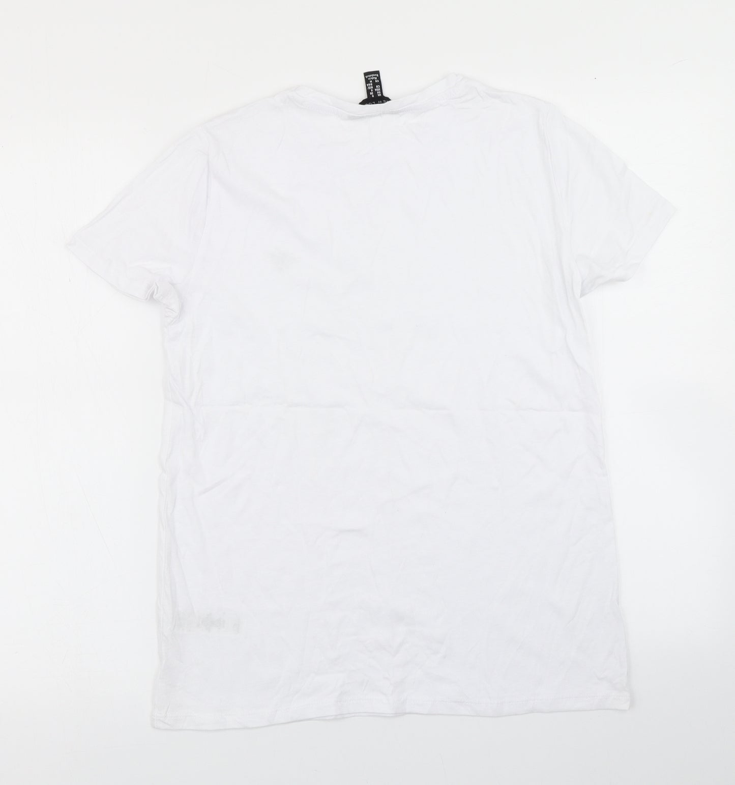 New Look Womens White   Basic T-Shirt Size 8