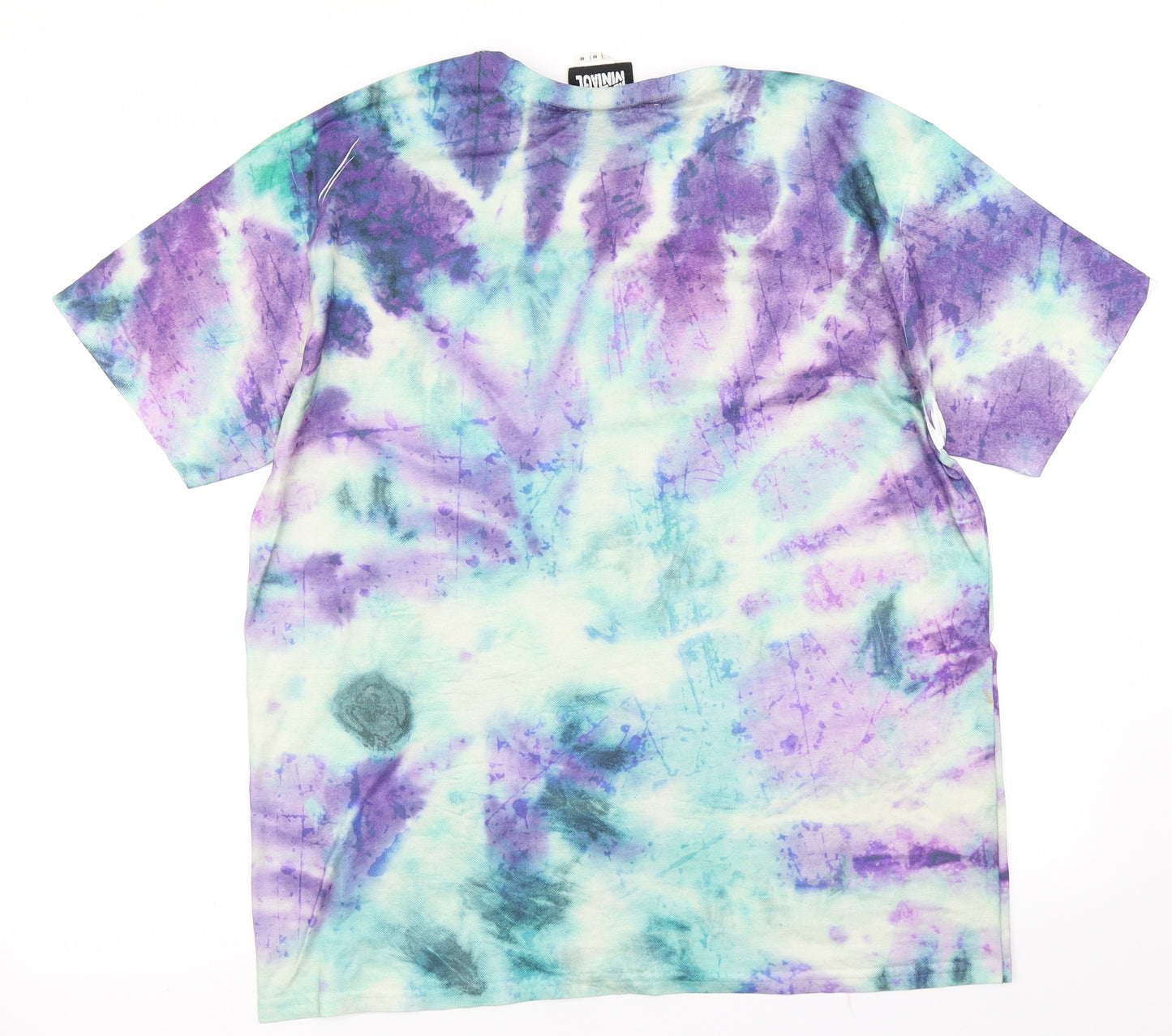 Reclaimed Vintage Mens Purple    T-Shirt Size M  - Tie Dye
