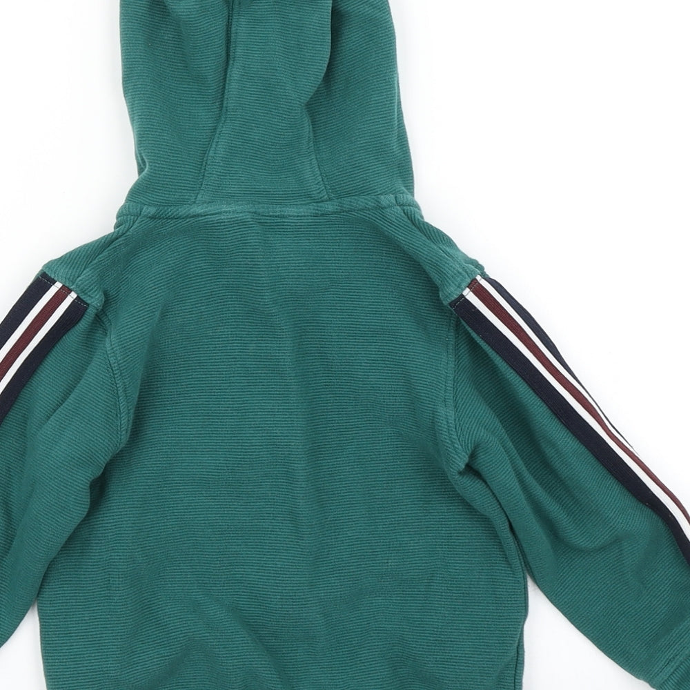 M&S Boys Green   Full Zip Hoodie Size 2-3 Years