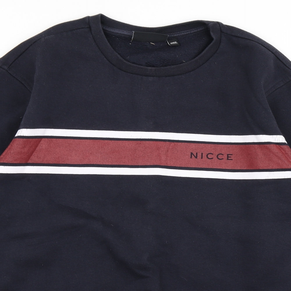 NICCE Mens Blue   Pullover Sweatshirt Size M