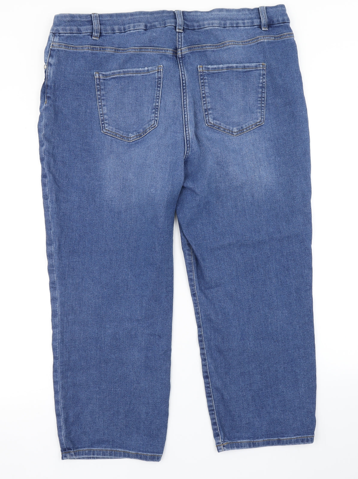 NEXT Womens Blue  Denim Cropped Jeans Size 20 L23 in