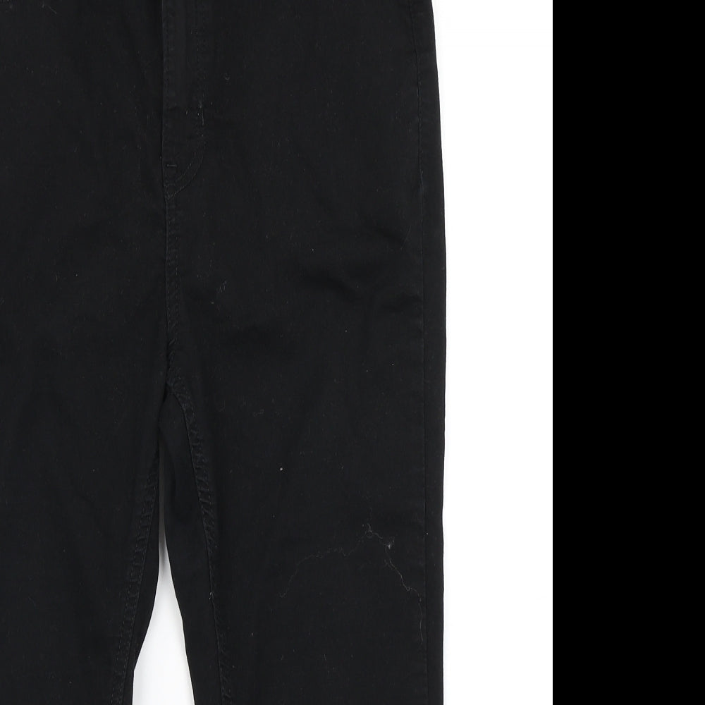 M&S Womens Black  Denim Cut-Off Shorts Size 14