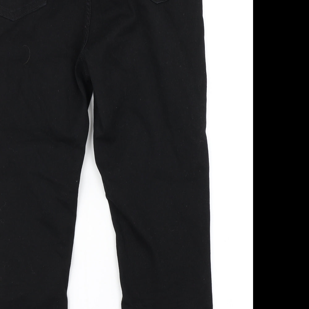 M&S Womens Black  Denim Cut-Off Shorts Size 14