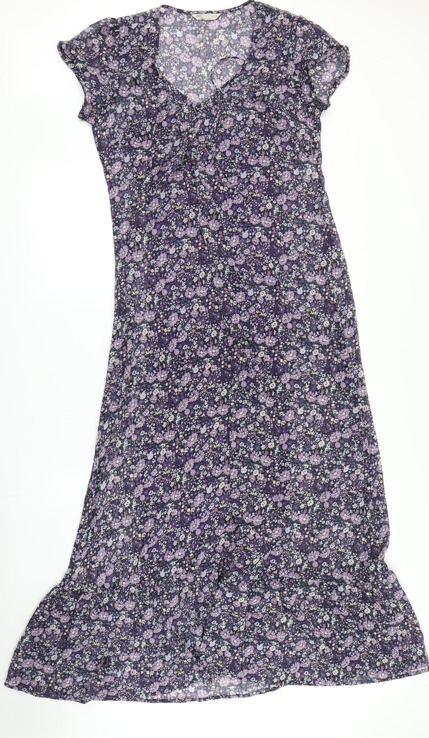 Marks & Spencer Womens Purple Floral  Maxi  Size 12
