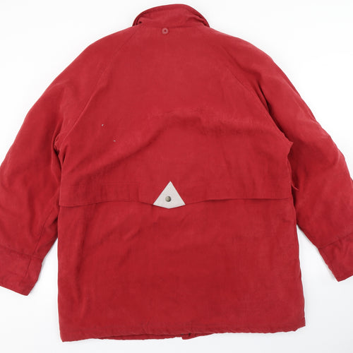 Preworn Womens Red   Puffer Jacket Coat Size 20