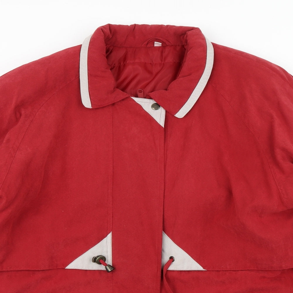 Preworn Womens Red   Puffer Jacket Coat Size 20