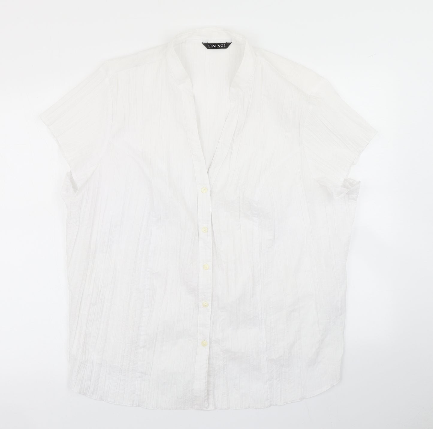 essence Womens White   Basic Blouse Size 26