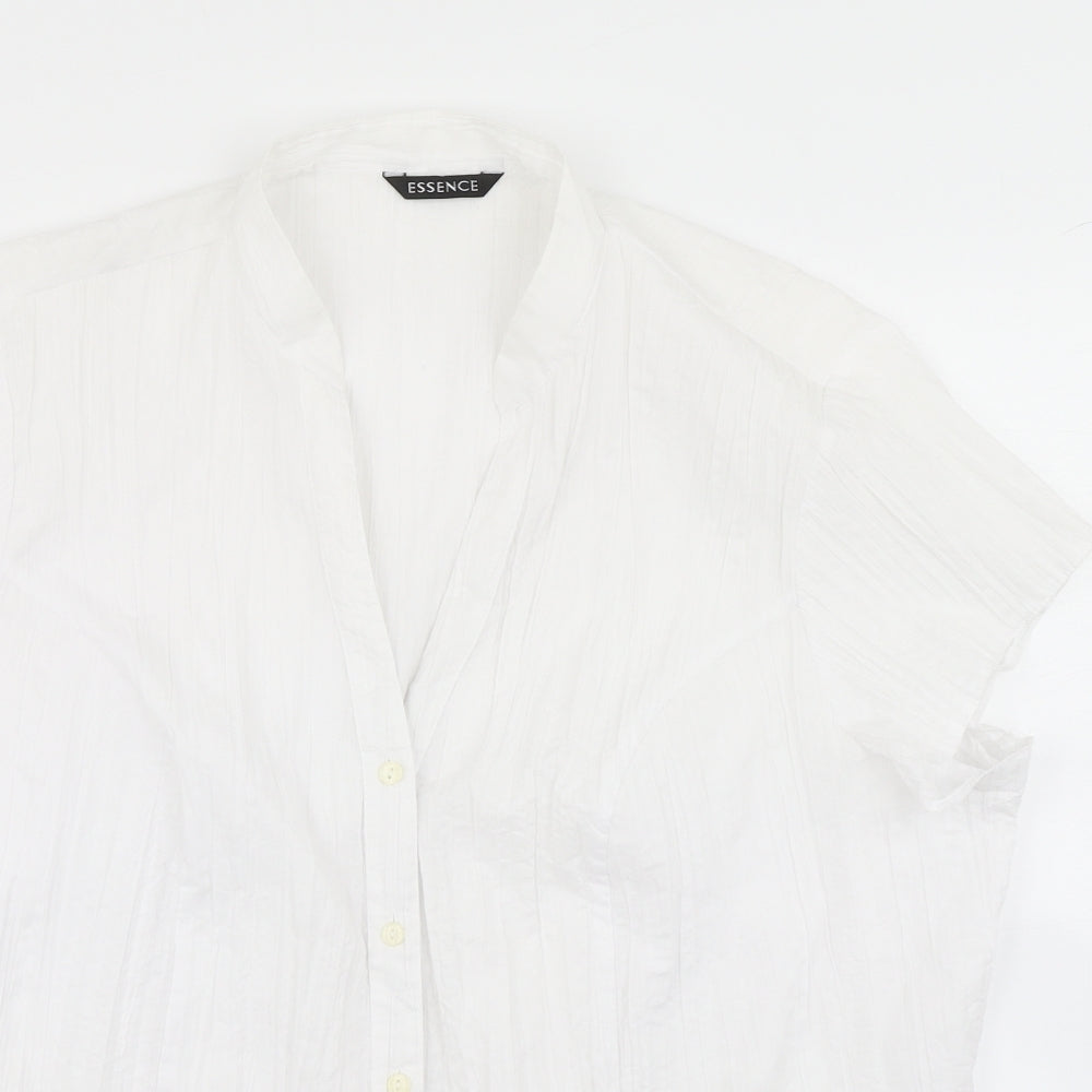 essence Womens White   Basic Blouse Size 26