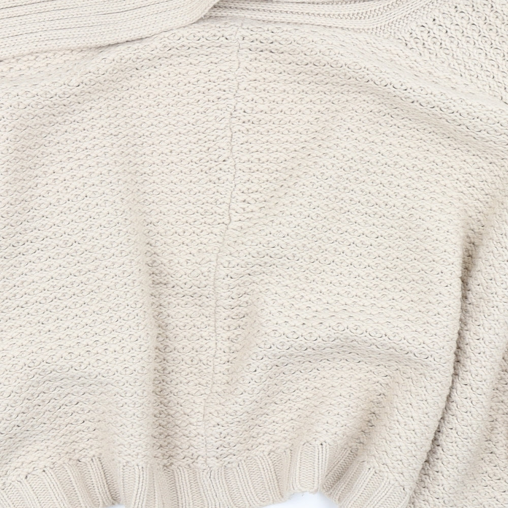 New Look Womens Beige  Knit Cardigan Jumper Size 26