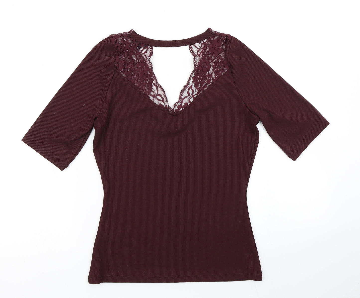 River Island Womens Purple   Basic T-Shirt Size 12