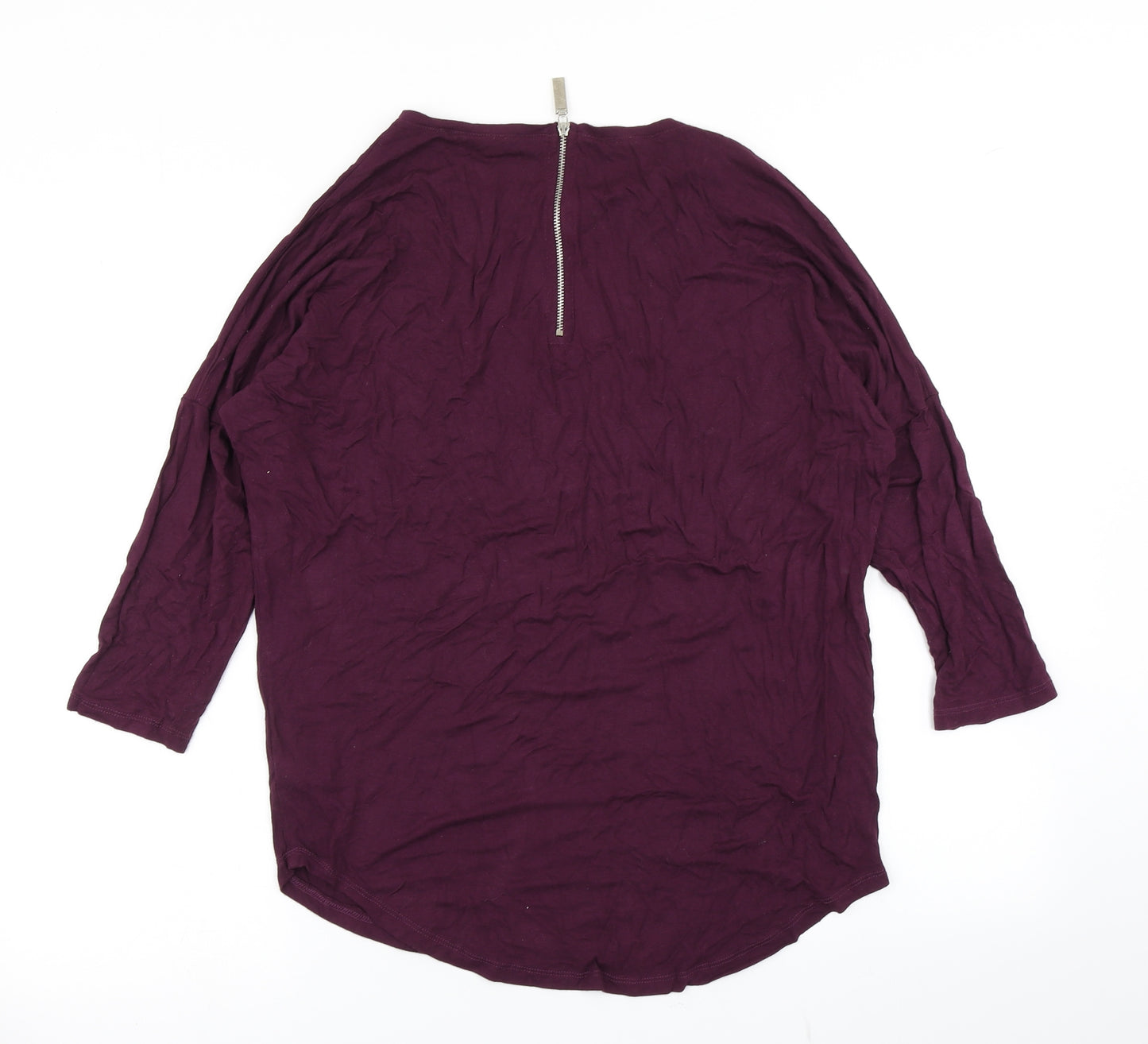 Select Womens Purple   Basic T-Shirt Size 10