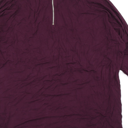 Select Womens Purple   Basic T-Shirt Size 10