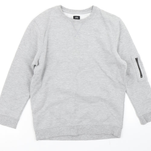 River Island Boys Grey   Pullover Sweatshirt Size 9-10 Years