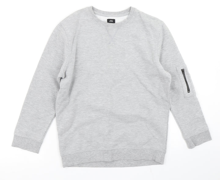 River Island Boys Grey   Pullover Sweatshirt Size 9-10 Years