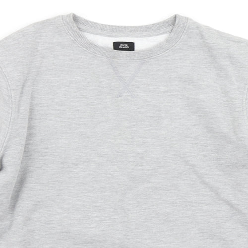River Island Boys Grey   Pullover Sweatshirt Size 9-10 Years