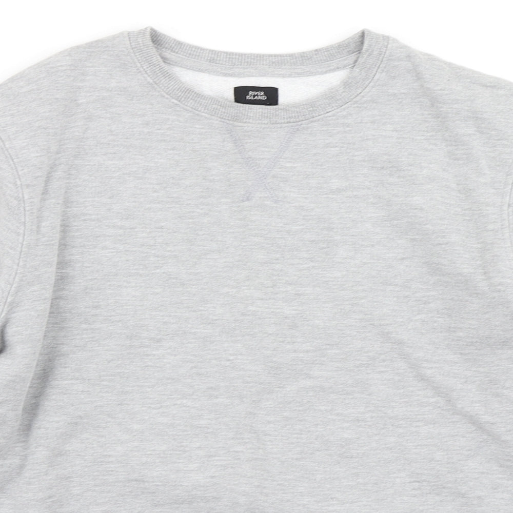 River Island Boys Grey   Pullover Sweatshirt Size 9-10 Years