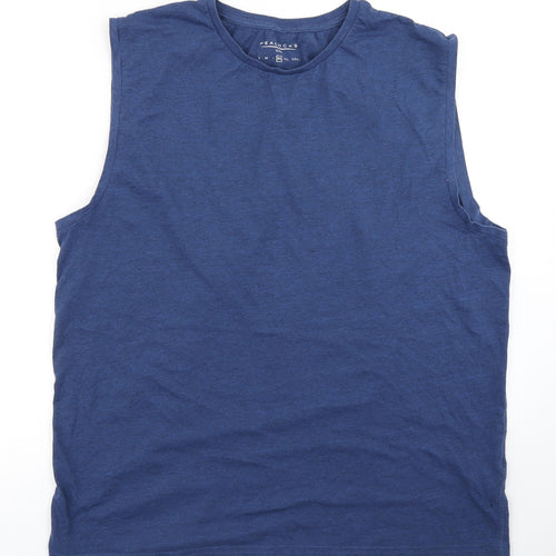 Peacocks Mens Blue    T-Shirt Size XL  - Tank
