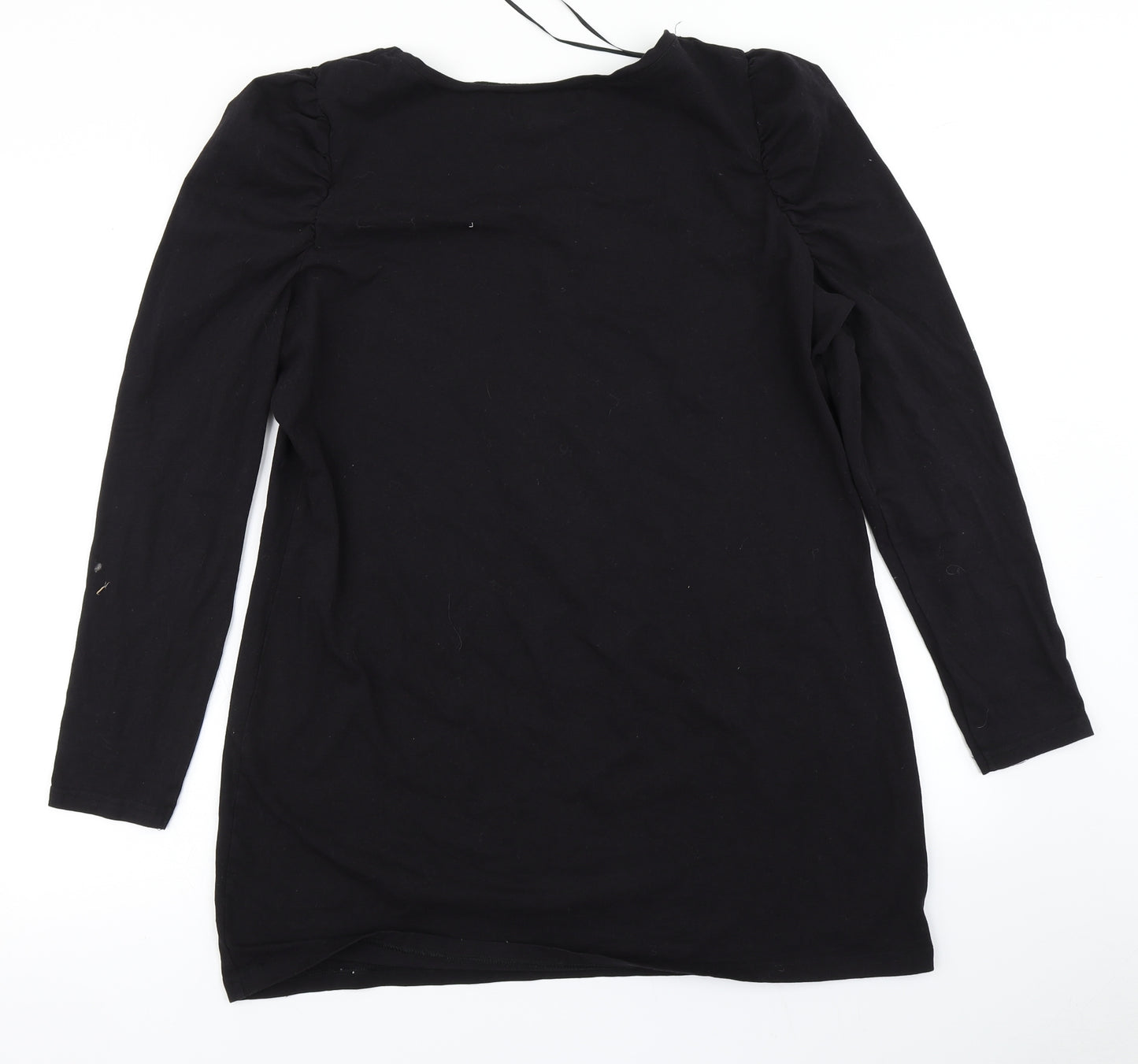 Papaya Womens Black   Basic T-Shirt Size 22