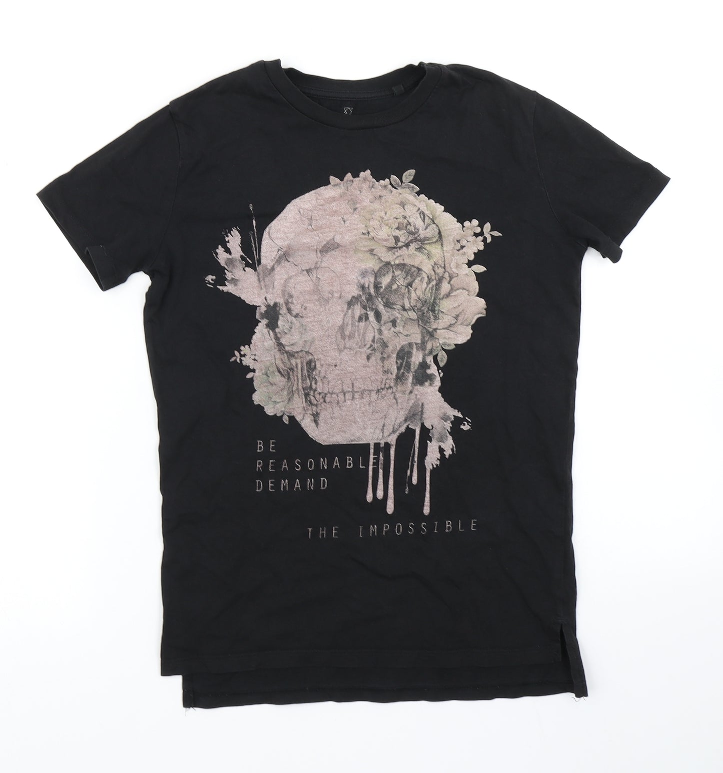 River Island Girls Black   Basic T-Shirt Size 7-8 Years