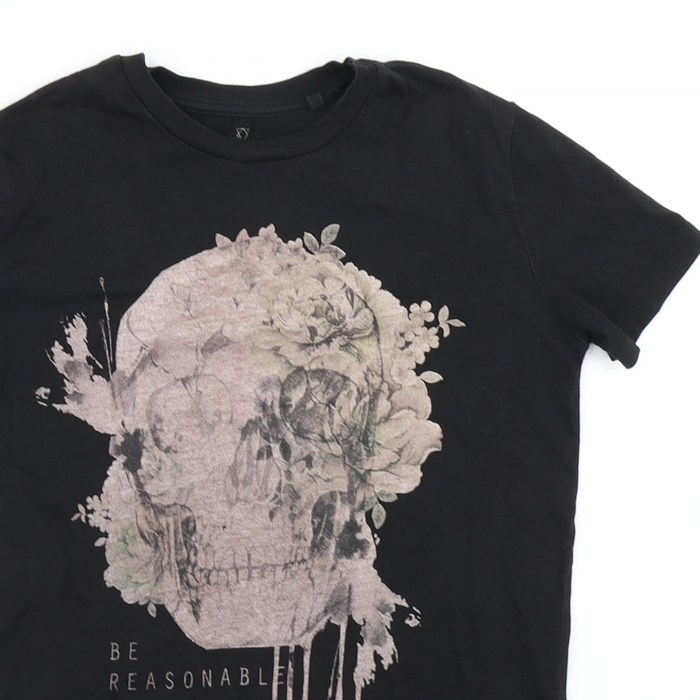 River Island Girls Black   Basic T-Shirt Size 7-8 Years